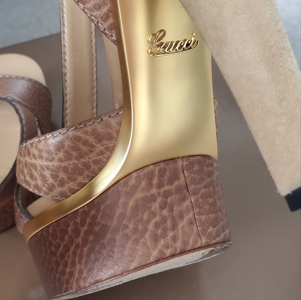 Authentic Gucci Iman Runway Platform Heels Authentic Rare 9.5